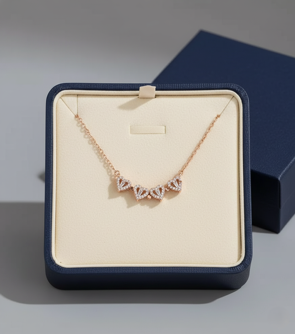 Magnetic Openable Heart Western Chain With Pendant for Women and Girls