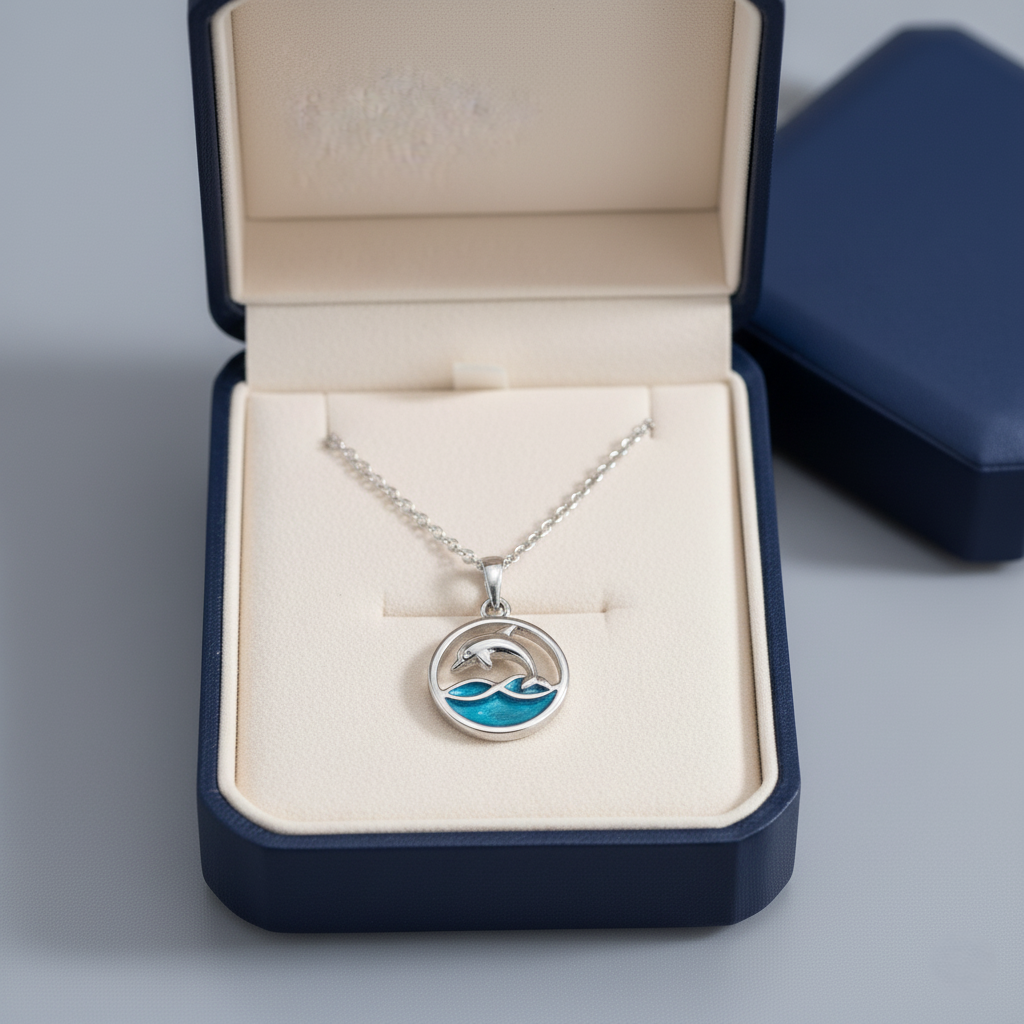 Ocean Dolphin Pendant Necklace