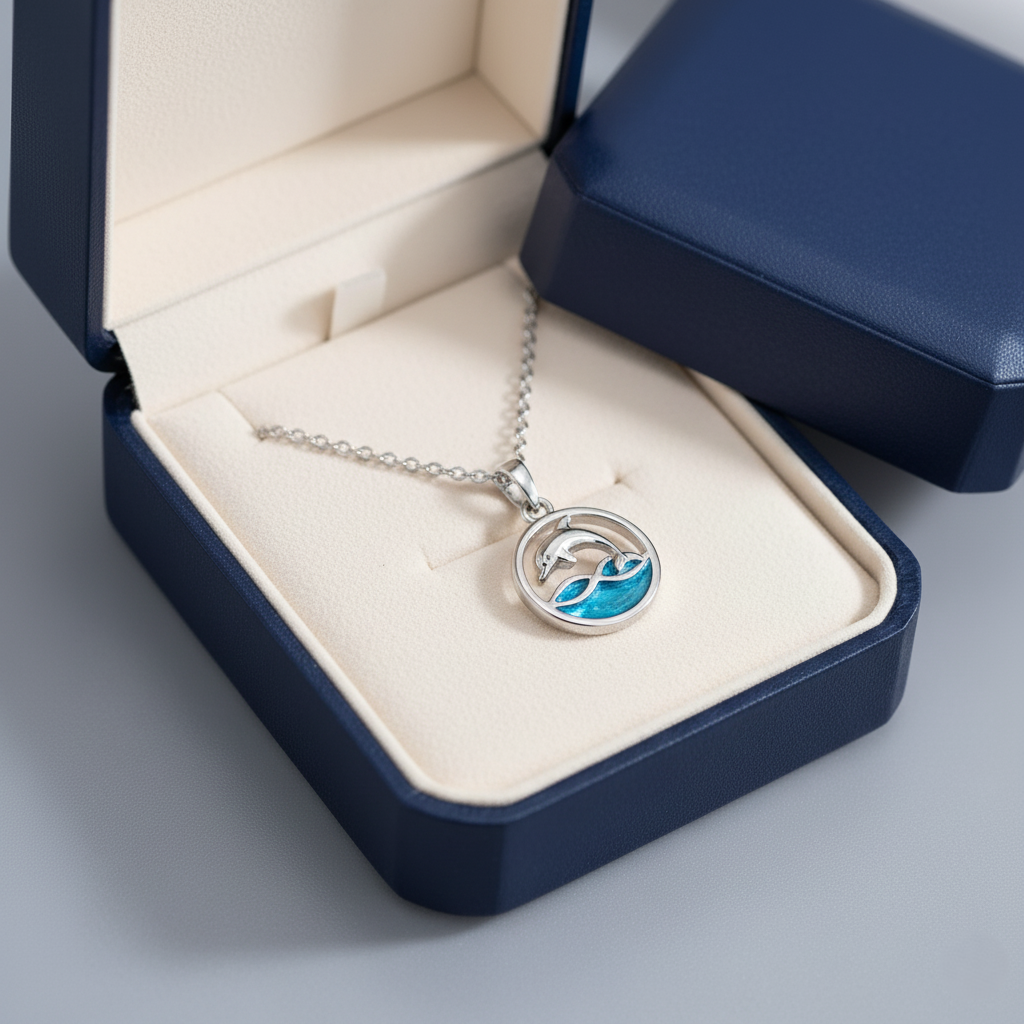 Ocean Dolphin Pendant Necklace