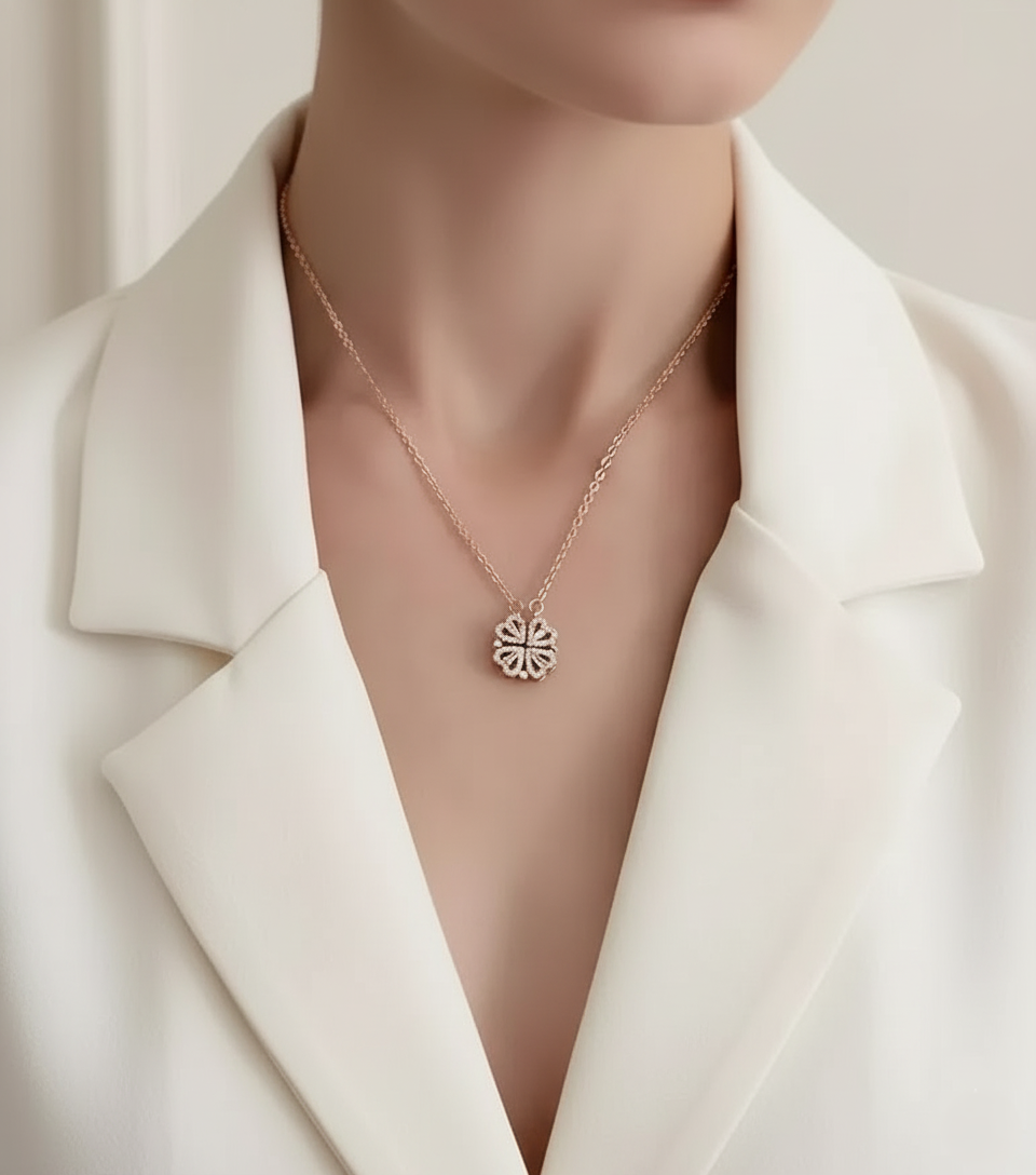 Magnetic Openable Heart Western Chain With Pendant for Women and Girls