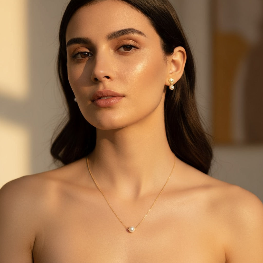 Elegant Necklace Collection – Evil Eye, Heart, Pearl & More pack of 5